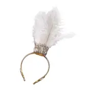 Unique Designs Feathers and Rhinestones Headband to Complement Any Ensembles