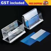 1/10Pcs Clear Desktop Business Card Holder Display PMMA Stand Plastic Desk Shelf