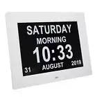 10 Inch Digital Calendar Clock 8 Languages Auto Dimming Electronic Day Clock ZZ1