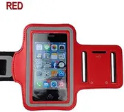 New Exercise Gym Running Walking Case Armband Arm Band for Apple iPhone 5S 5C 5 (Red)