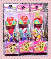 Takara Japan Licca Key Holder Strap Keychain Ryukyu Okinawa Summit 3 Dolls Lot