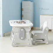 Children's Study Table And Chair Set Liftable Writing Table/Kids Study Desk Set