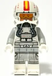 NEW LEGO® Clone Trooper Pilot (Phase 2) - Light Bluish Gray Arms, Nougat Head