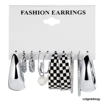 在飛比找露天拍賣優惠-Silver Pearl Earring Set combi