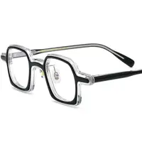 在飛比找蝦皮商城精選優惠-新款時尚個性方形板材眼鏡框男女款可配鏡眼鏡架歐美潮街拍眼鏡