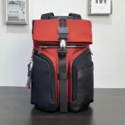 TUMI Logistic ALPHA BRAVO Red Black Backpack Work Travel Gift Universal Backpack