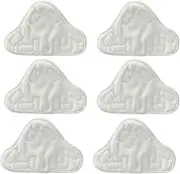 Vax Steam Mop Pads,Steam Mop Pad Reusable Kitchen Microfiber Cleaning Mats Compatible with H20 X5 Steam Mop 6pcs Cloths & Pads