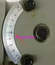 Scale Ruler Sticker Aluminum Arc Scale Angle Ruler Milling Machine Part 45-0-45
