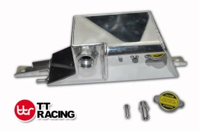 Aluminium Header Overflow Radiator Coolant Tank for Nissan GT-R 09-14 Chrome