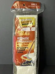 New Old Stock - Quickie Clean Results Type S Sponge Mop Refill Sealed