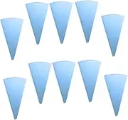 Mikinona 10pcs 12 Eva Icing Piping Bags Reusable Flexible Pastry Tools Cake Decorating Set Smooth Interior for Easy Squeezing Sky