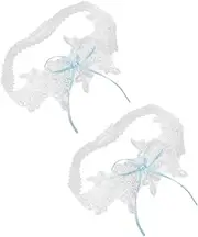 [WESIEVYA] Bridal Lace Garter for Wedding Soft Comfortable Leg Garter for Bride Bridal Accessory Set