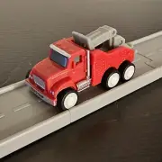 Red Tow Truck NEW Road To Gold Driven Battat Pocket Micro Toy Car