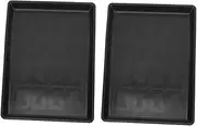 COLLBATH Superior Pp Material Dog Pet Cage Plate 2 Trays for Toilet Training Black