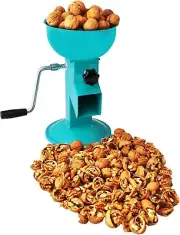 Compact All-Steel Nut Cracker - Efficient Hand Crank Walnut Cracking Machine