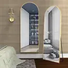 CASSILANDO Arched Full Length Mirror Freestanding Mirror Wall Mounted 162*53cm