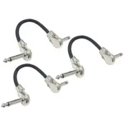 3pcs Professional Practical Effector Patch Cable Patch Cables Guitar