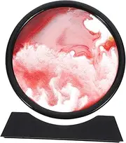 ERINGOGO Quicksand Painting Hourglass Ornaments Home Decor Sandbox with Lid Circle Sand Bucket Shovel Art Outdoor Picture Beach Accessories Beach Sand for Crafts Moving Plastic