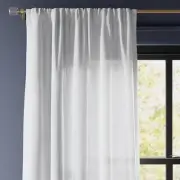 2pk 54"x63" Light Filtering Farrah Curtain Panels White - Threshold