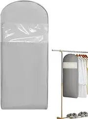[Generic] Suit Bag, Coat Dust, Hangable Space Saver, Dustproof Protective Cover, Garment Storage, Travel Clothing Organizer For Jackets, Shirts, Sweaters, Suitcases, Closet Protection