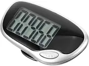 KICHOUSE Abs Material Step Counter Compact Walking Counter Belt Clip Pedometer for Fitness