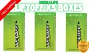 Herbal LiftOff® Effervescent Tablets - Lemon Flavoured, Pack of 10 (3 Boxes)