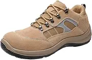 [AUXDIQ] Safety Shoes for Women Men Lightweight Steel Toe Cap Trainers Work Breathable Safety Boots Non Slip Sneakers