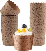 Muffin Cases Paper Muffins Baking Cups Cupcake Moulds Pack of 50 Cake Baskets...