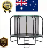 Centra Trampoline Round Trampolines With Safety Cover 10ft Kids Outdoor Fitness