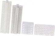 ERINGOGO Mini Building Models 4pcs Plastic Miniature Building Sets for DIY Decor Office or School