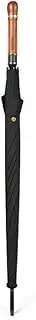 SOPAMI Umbrellas For Rain Umbrella Golf Straight Handle Umbrella Retro Wooden Handle Business Umbrella Long Handle Golf Umbrella Outdoor Umbrellas(Black)