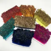 11 Color 10 Meter Natural Dyed Pheasant Feather Trim 2inch in DIY Decoration