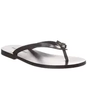 Saint Laurent Laguna Leather Flip Flop