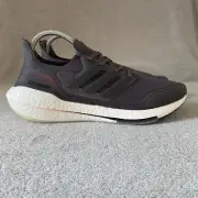 Adidas Shoes Mens 11.5 Gray Orange UltraBoost 21 Prime Knit Sneakers FY0372
