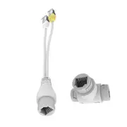 1Set POE Splitter 2-in-1 Network Cabling Connector Three-way RJ45 Converter Kit