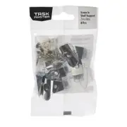 Taskmaster Chrome Screw In Shelf Support - 8 Pack