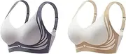 [ADZJOY] Super Gathers Bra Wireless Push-Up Bra,Lifting Anti-Sagging Wireless Push-Up Bra,Wireless Push up Bra