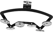WESIEVYA Snare Drum Rattle Tambourine Bell Hand Bell Instrument Sturdy Mount for Drum Players