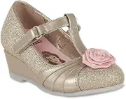 [Disney] Beauty and The Beast Toddler Girls' Princess Belle Dress Shoe Gold