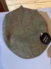 Glen Appin Men’s M Plaid Scotland Harris Tweed Hat Flat Cap Wool Cabbie Newsboy