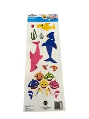 Pinkfong Baby Shark Wall Decals 18 Peel and Stick Removable