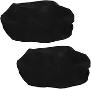 2pcs Black Stretchable Toilet Tank Lid Cover Spandex Protector for Bathroom Use Easy to Install Fits Standard Toilet Tanks Versatile and Longlasting Design