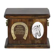 Friesian Horse wooden urn for a horse Art-Dog