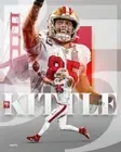 525833 GEORGE KITTLE Football Touchdown 1 36x24 WALL PRINT POSTER