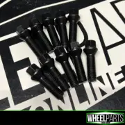 20 X M14 X 1.25 BLACK TAPERED ALLOY WHEEL BOLTS 50MM BMW 3 4 SERIES F30 F31 F32