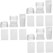 FRCOLOR 9 Sets Nail Art Stampers Scrapers Set Nail Tools Kit Silicone Seals for Women Girls
