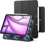 ESR for iPad Air 13 Inch Case M3/M2 (2025/2024), iPad Pro 12.9 (2022/2021), Powerful Magnetic Attachment, Slim Trifold Stand Case, Supports Pencil Pro & Pencil (USB-C), Rebound Series, Black