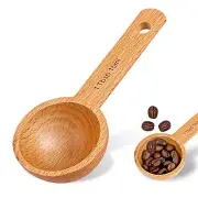 Wooden Coffee Scoop, 1 Tbsp 15ml Small Coffee Scoops for Jars Canisters Wood ...