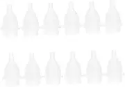 MOTHNUR 12pcs Nose Cleaner Silicone Ear Cleaner Replacement Tips Nose Sucker for Newborn Nasal Sucker Nose Flusher for Nose Sucker Bulb Necessities Ear Cleaner Tips