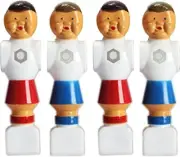 Red-Blue Old-Style 4 Foosball Soccer Table Players Hex Belly